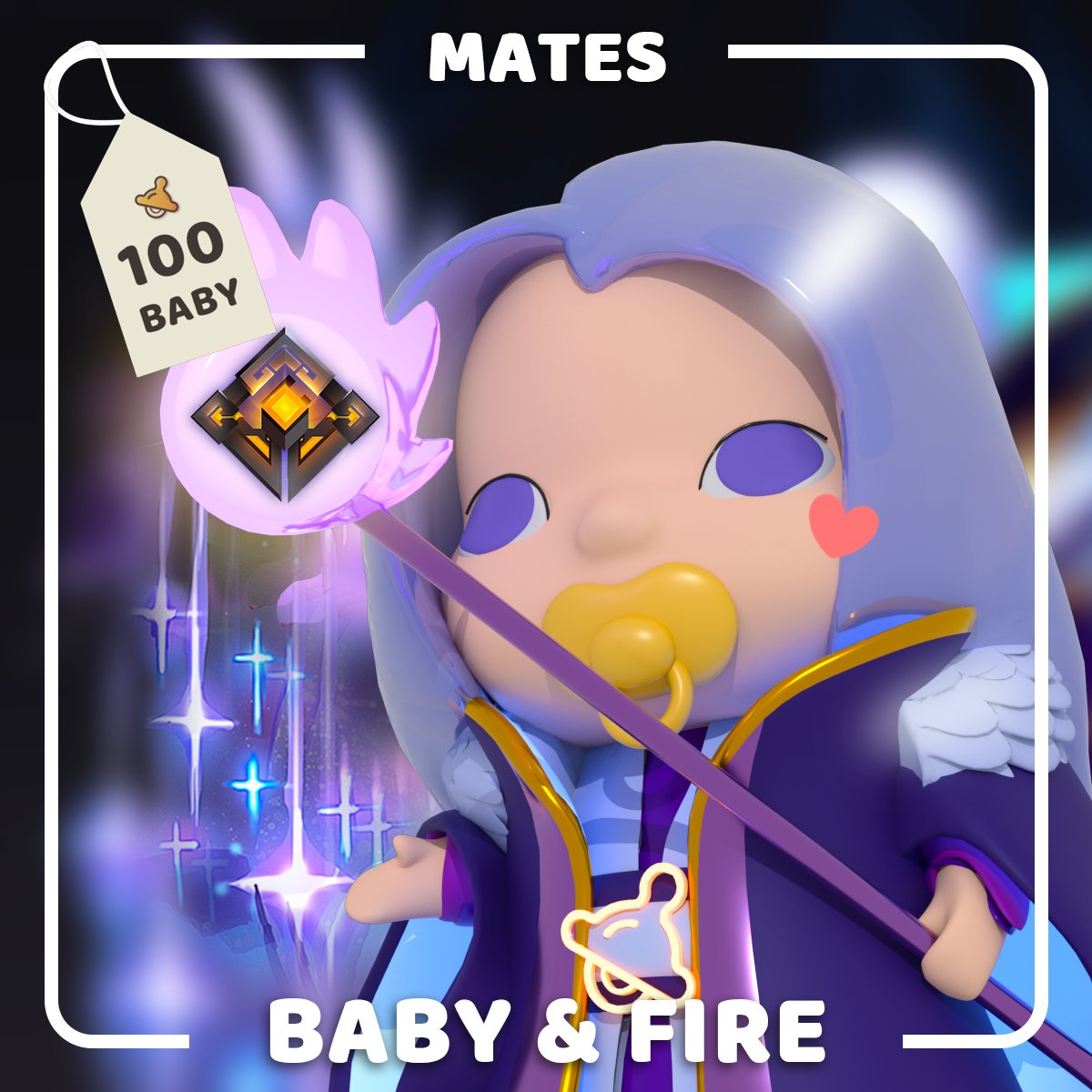 👑 #ElementX Charity NFB with #BabySwap 👑  <a href="/babyswap_bsc/">BabySwap</a> 

5 hours before the special charity sale on @TheBinanceNFT 

💎 Price: 0.1 BNB
⏰ Sale Time: 1:00 PM, Mar 22, 2022, UTC
🔗 Buy Link: bit.ly/3JA5dta

143 pieces in total, don't miss out! 

#BinanceNFT #NFTs