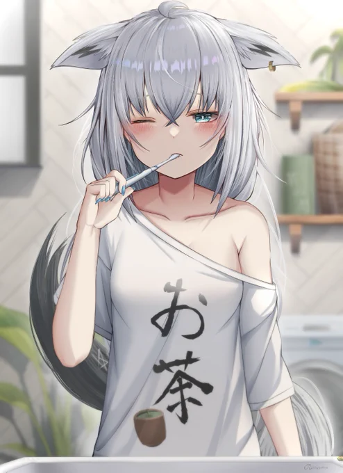 寝起きフブキちゃん🪥

 #絵フブキ 