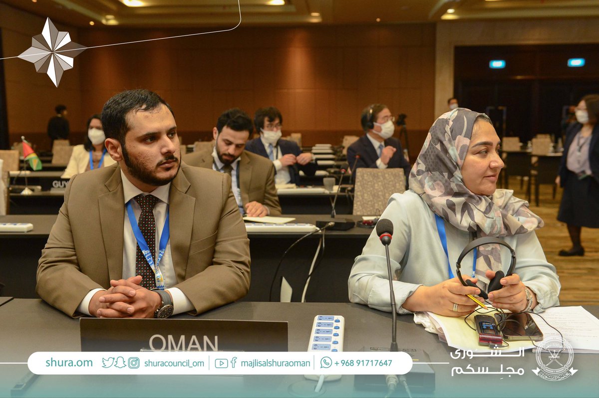 ShuraCouncil_OM's tweet photo. لمناقشة موضوع "تعزيز تكنولوجيا المعلومات والاتصالات كعامل مساعد لقطاع التعليم بما في ذلك خلال أوقات الجائحة"،
💠#مجلس_عُمان يشارك في 
 اجتماعات اللجنة الدائمة للتنمية المستدامة، ممثلا بـ:
 ▪️المكرمة مريم الزدجالية،عضوة #مجلس_الدولة
▪️سعادة عبدالله الجنيبي،عضو #مجلس_الشورى
#IPU144 https://t.co/4sZX1OqpUw