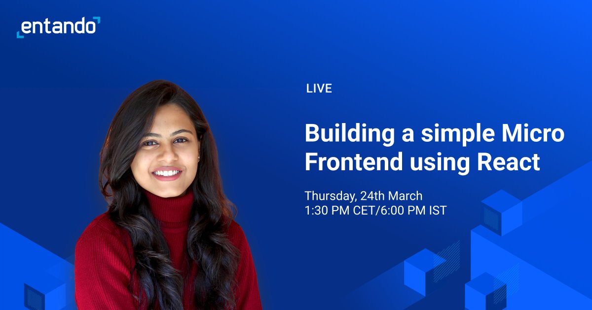 TheSohini's tweet photo. 🔴 LIVE Alert 

I'm streaming LIVE 🔴 this week! 📺
Join me with a cup of ☕️ 

📌 Building a simple Micro Frontend using React
🗓 Thursday, 24th March
⏰ 1:30 pm CET / 6:00 pm IST
🔗 https://t.co/D292zfm0r2

Do not forget to set a reminder! 🤓

#devrel #community #microfrontends https://t.co/KRCtFWnNWa
