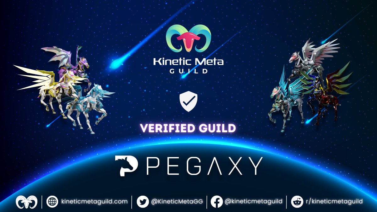 KineticMetaGG's tweet photo. Cheers!
We are pleased to announce that Kinetic Meta Guild is now a Pegaxy Verified Guild. To all our Kinetic Meta scholars, we appreciate your effort and support in our guild. 
Learn more: https://t.co/3h6S1wHAEl

#KineticMetaGG  #KineticMeta #Pegaxy #PegaxyScholarship #P2E https://t.co/F5JJxJIu8g