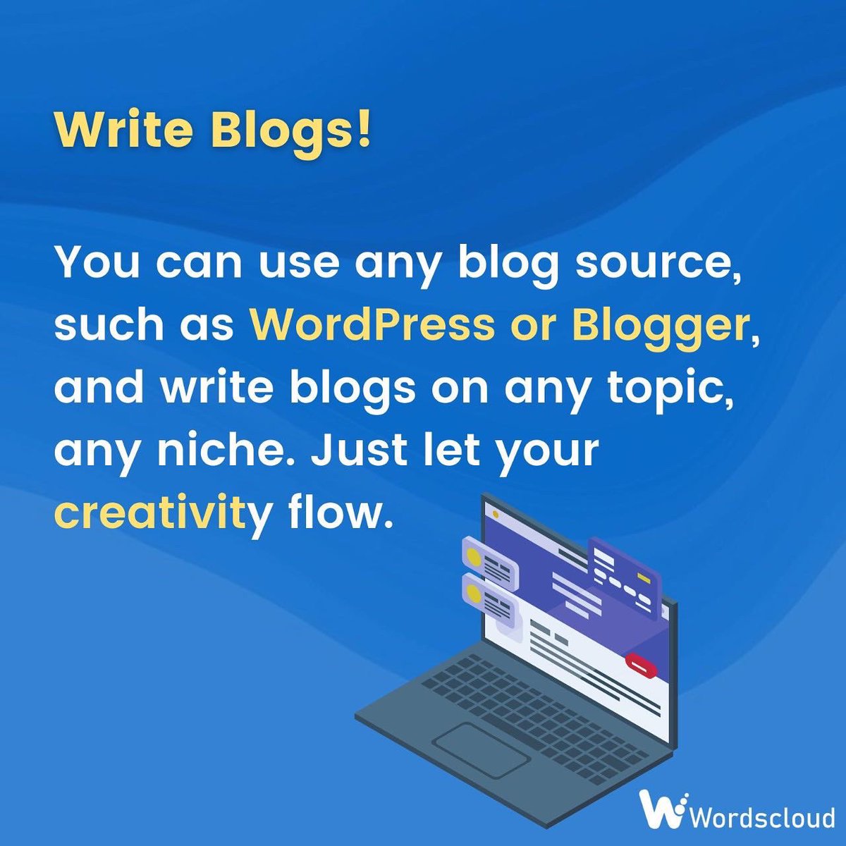 Wordscloud_'s tweet photo. 📌Writing - the hardest part of your work?

📌We want to end the struggle and make your day, so we came up with some ways you can try yourself!!!

📍Do follow @wordscloudcontent 

#wordscloud #wordscloudcontent #writing #writingforbeginners #writingtips #contentwriting https://t.co/5U4BRXmYtL