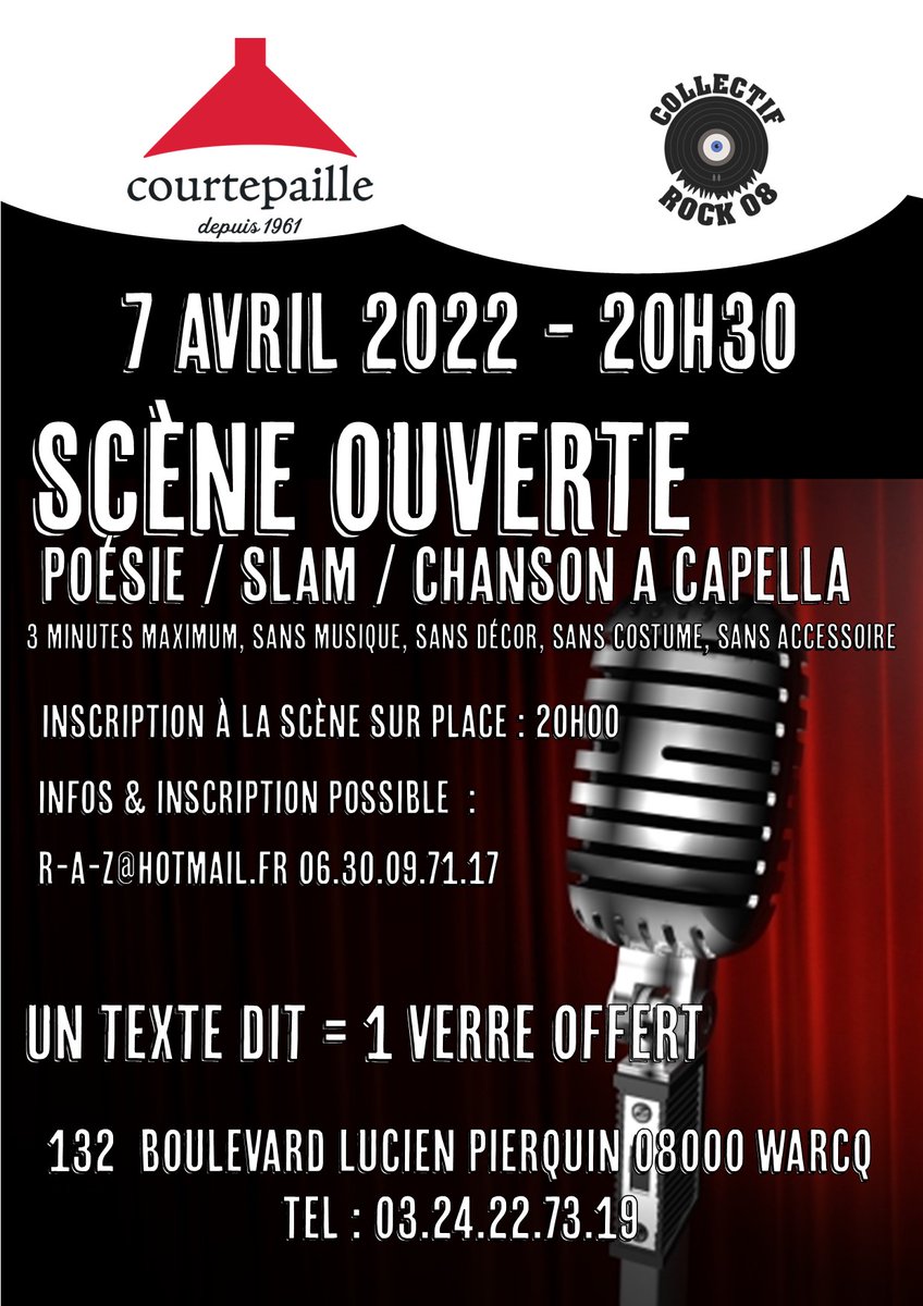 rock08collectif's tweet photo. Le printemps est arrivé et la programmation des évènements au Courtepaille aussi 🔥 https://t.co/5EILCzzsH8