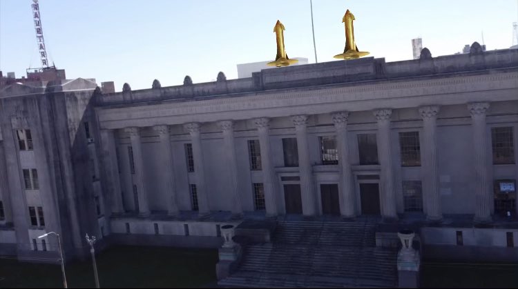 charmlikemagic's tweet photo. “Right or Wrong” auction live on @ourZORA Antebellum. Anti Mass Injustice System.Real Vanguard 🖤🎤 @jacquesdale_ you went off on the 3D elements. Thass my ship the SS Matriarch atop the courthouse in the incarceration capital of the world. 
Thass my beatsmith @infiniteintell 🔥 https://t.co/CSkaogtqHD
