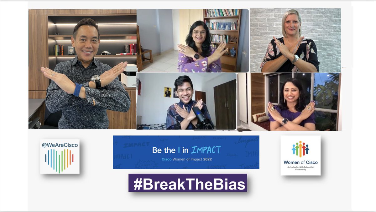 We need to work on breaking the bias every single day! Great to have stellar company today at our <a href="/cisco/">Cisco</a> <a href="/WomenOfCisco/">Women Of Cisco</a>  Women of Impact APJC <a href="/VarshaKanwar/">Varsha Kanwar (She/Her)</a> <a href="/Pallavi_Murali/">@Pallavi_Arora</a>