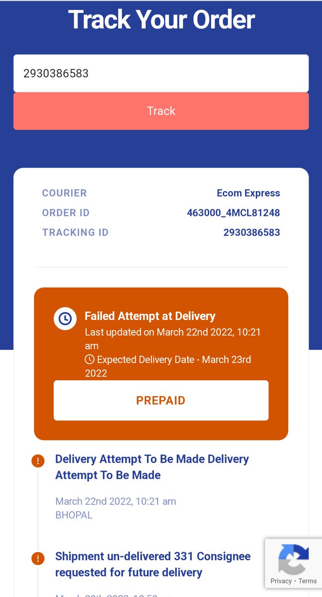 deepbluesmthing's tweet photo. @Pickrrhelpdesk @Pickrrhelpdesk @EcomExpress_Ofc please see this sham of a system. The delivery was NEVER attempted, and no calls received at all. Still I get a mail saying this. Are you really kidding your customers? @snitchindia again, I hope you are taking notes. https://t.co/L6AgwS7Ofw