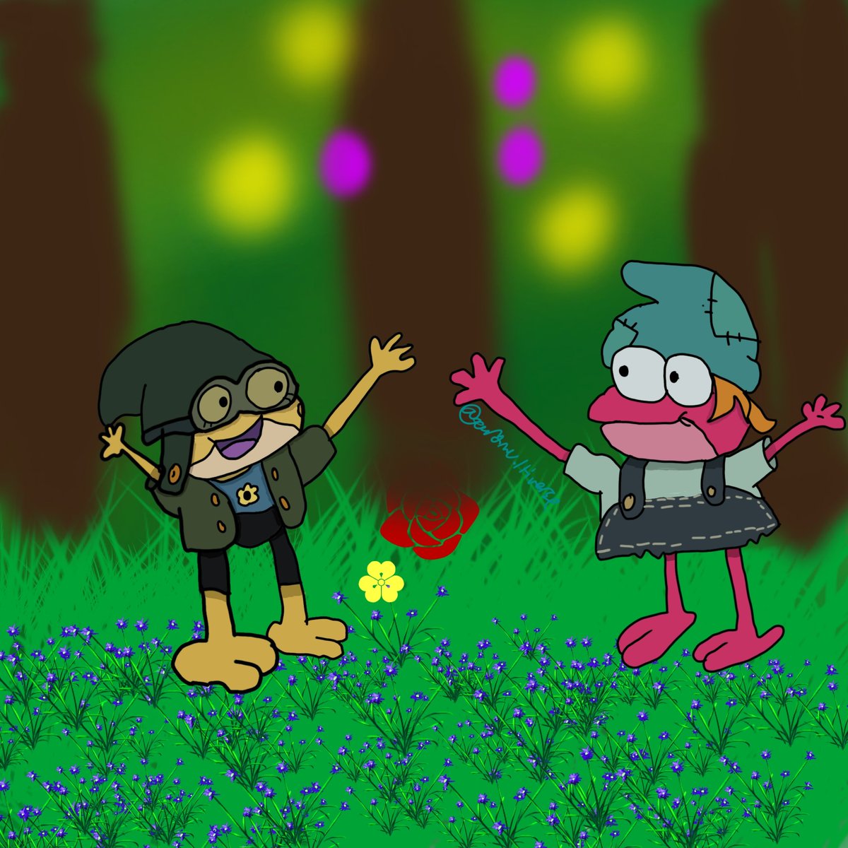 artmu_ltiverse's tweet photo. Day 1- Clothes Swap!
This idea has been sitting in my head for a while and now it's here
#amphibia #AmphibiaDeservesBetter #Amphibialove #anneboonchuy #disney #sprigplantar #amphibiafanart #spranneagainsttheworld #csartvssprivyweek https://t.co/AEOD8byYNv