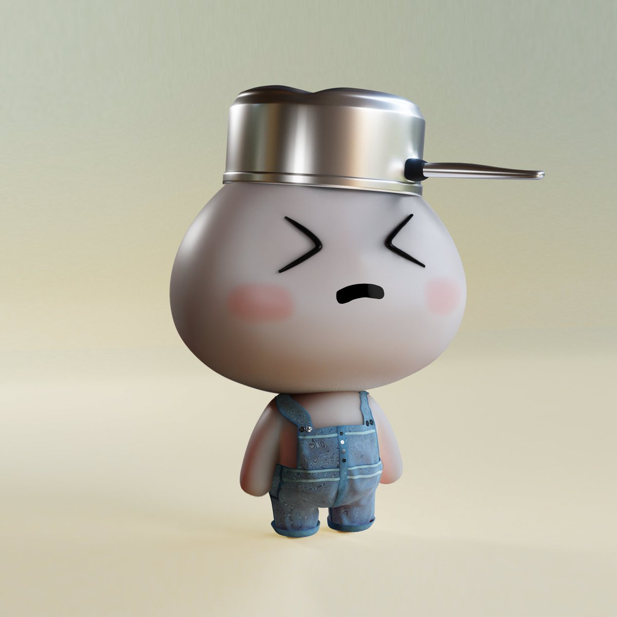 ❤️Time for another sneak peak fam!❤️

Looks like this Bao had a pan drop on him while he was cooking.🤕 

We'll be giving away 2 WL spots for Bao frens who like, RT and tag their NFT friends.👪