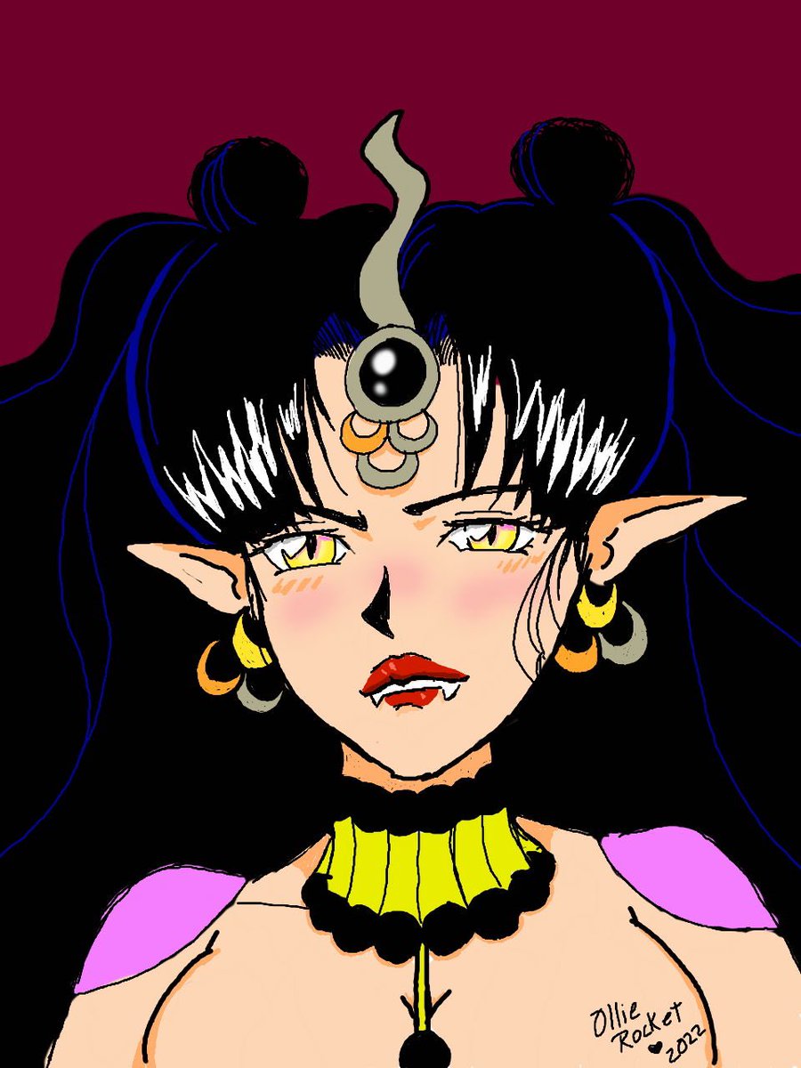 OllieRocket92's tweet photo. Late night drawing: Queen Nehelenia 🌙 👑 #SailorMoon #digitalart #fanart #OllieRocket https://t.co/A6K3rpzHhV