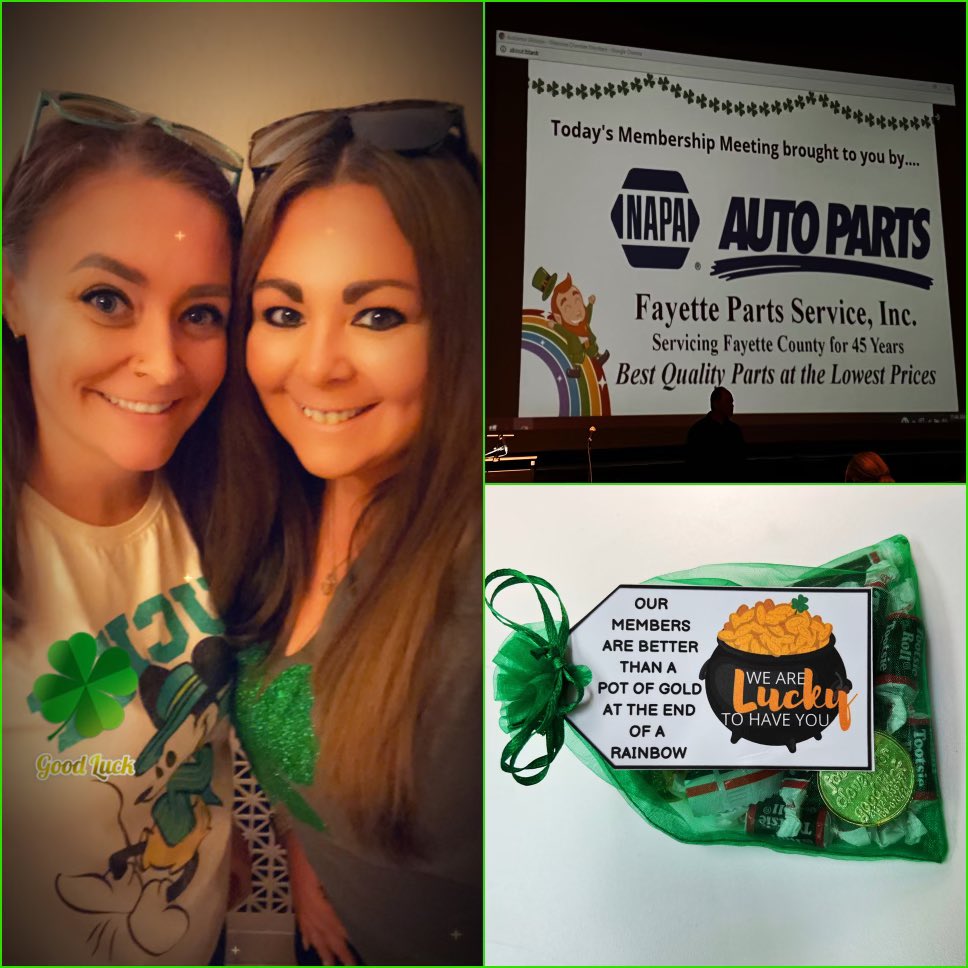 DreamChaserSS20's tweet photo. The Final Event of our busy week was the Membership Meeting with the Fayette Chamber of Commerce at the Historic State Theatre in Uniontown! This St. Patrick’s Day Theme Event was a Great way to end the week and see old friends and meet NEW members! https://t.co/rac9yOBN6m