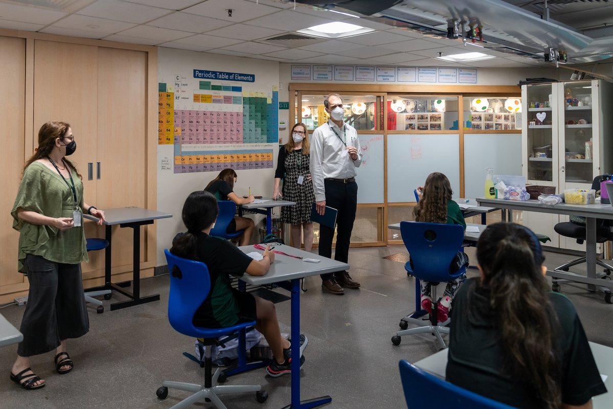 ASBIndia's tweet photo. We are thrilled to welcome incoming Head of School, Dr. Paul Richards, to #ASBIndia this week. Yesterday Paul visited our Secondary Campus and enjoyed meeting students, educators and staff across the school. Welcome Paul, to your new #CommunityAtASB. https://t.co/Uq6kr8aM6p