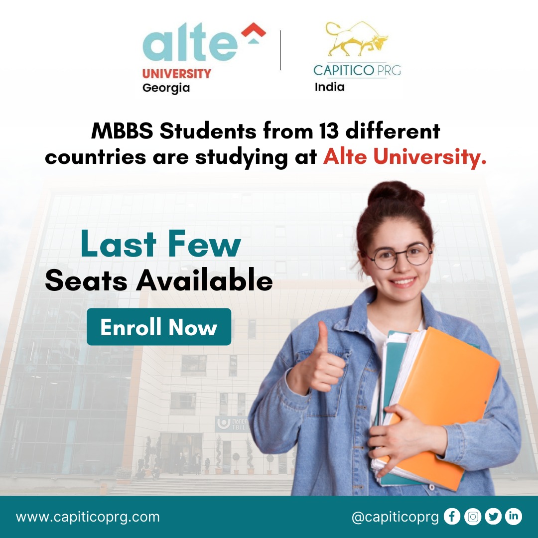 capiticoprg's tweet photo. ENROLL NOW - Last Few Seats Available
MBBS Students from 13 different countries are studying at Alte University.
#ALTEUniversityGeorgia #capiticoprg #education #alte #medical #consulting https://t.co/k41kuwEavj
