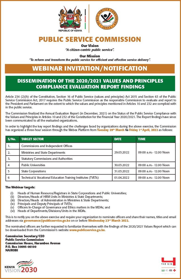 PSCKenya's tweet photo. UPDATE: !!! WEBINAR INVITE !!! https://t.co/hkOIj08jSi