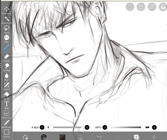 Rough sketch cause when have i ever been calm sketching #wip 