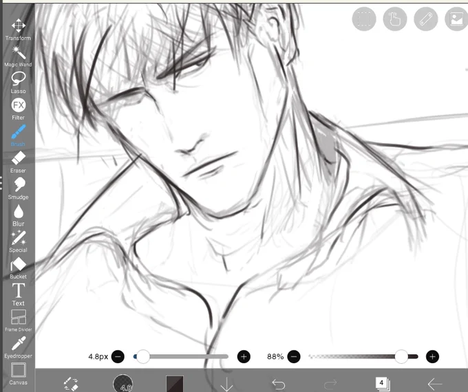 Rough sketch cause when have i ever been calm sketching #wip 