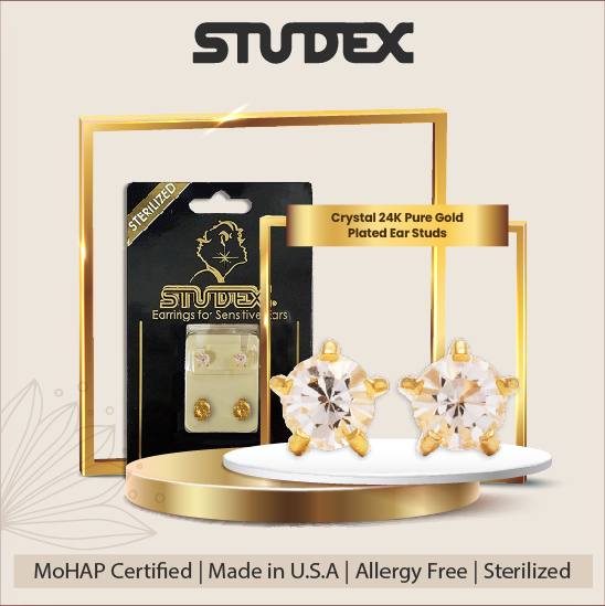 Studex Select: Joy of wearing the best!
Emblazon your ears with 24k Pure Gold Plated Crystal Ear Studs!
Shop Now: studexarabia.com/product/pr-l10…
#Studex #StudexMiddleEast #EarStuds #MadeInUSA #AllergyFree #FashionEarrings #Earringsoftheday #Earringsoftheweek #Jewelry #BeTrendy #BeStudex