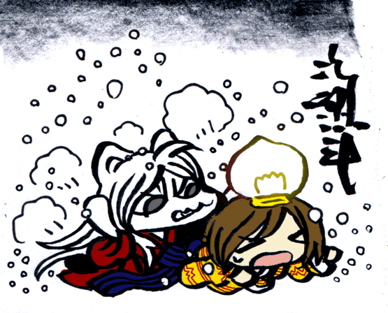 #牛若小太郎 火曜日なのでコーンジョ描きました。化け引線タングステン電球をいじめる 