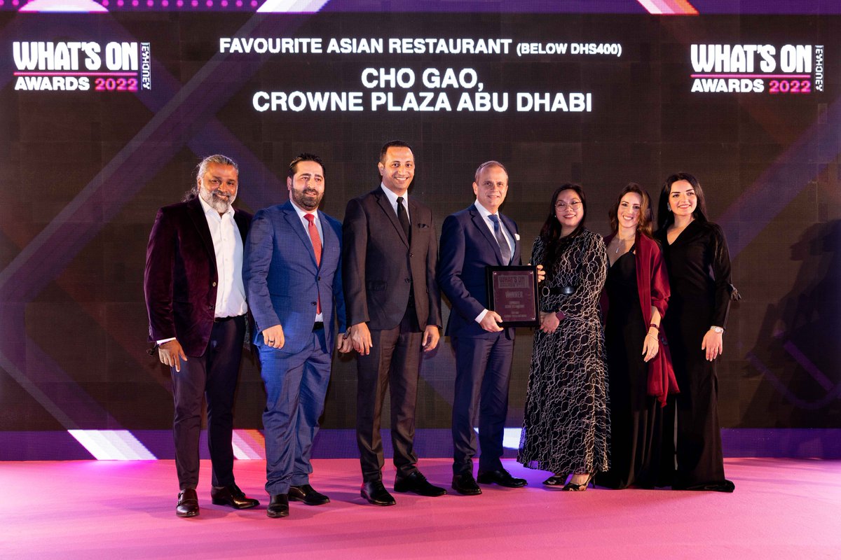 We are proud to announce the success of Cho Gao Restaurant for winning the WhatsOn Award “Best Asian Restaurant” 

#woaward2022 #bestasianrestaurant #besthealthyrestaurant #abudhabi #success #restaurant #lastnightevent #whatsonawards2022 #woawards

whatson.ae/2022/03/whats-…