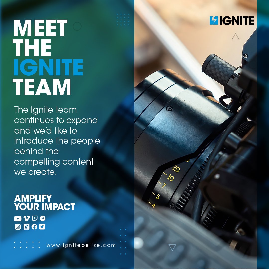 ignitebelize's tweet photo. Introducing the people behind the magic at Ignite! We start our series off with Julissa Torres swipe to learn more about our Bard and her role with us! ⚡️🎥👩🏻‍💻👩🏻‍💼📃✍🏼 #igniteteam #communications #marketingassistant #belize #womaninbusiness https://t.co/lQZJAqyv80