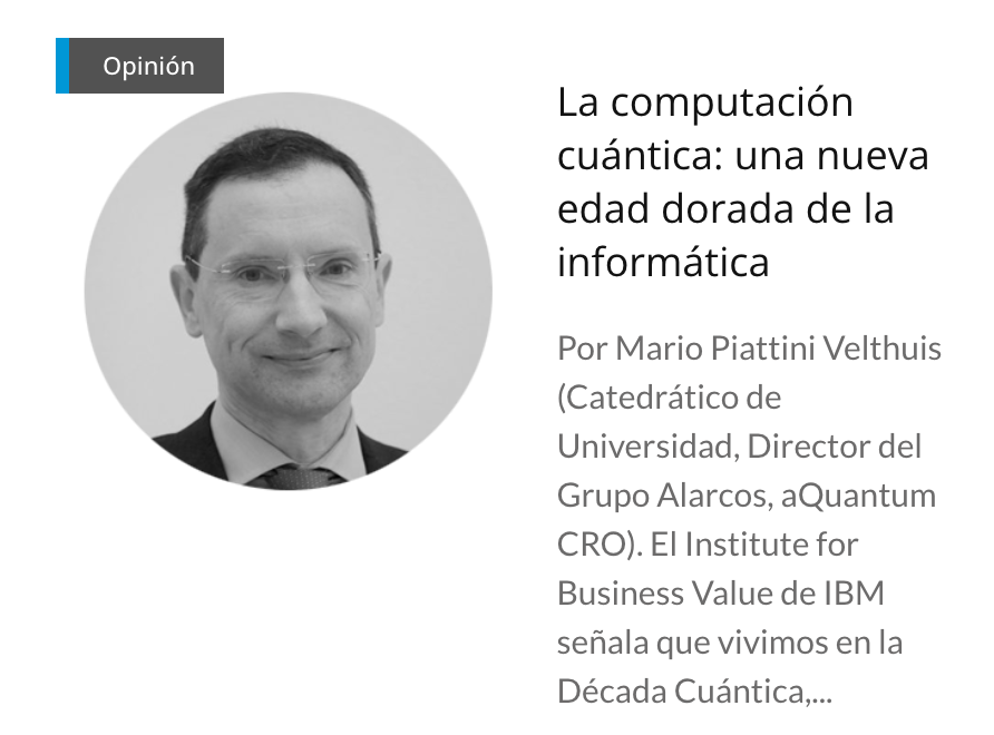 esiuclm's tweet photo. 🤔 ¿Estamos ante una nueva edad dorada👑 de la #Informática?

@MarioPiattini, Catedrático Univ., Director de @GrupoAlarcos  y @aQuantum_SW nos habla de la irrupción de la #Computación #Cuántica; un tren que no debemos dejar pasar 
https://t.co/Zdz2wxzYut

🔥 Difunde - 🎁24h 🔁❤️ https://t.co/pOuSittreG