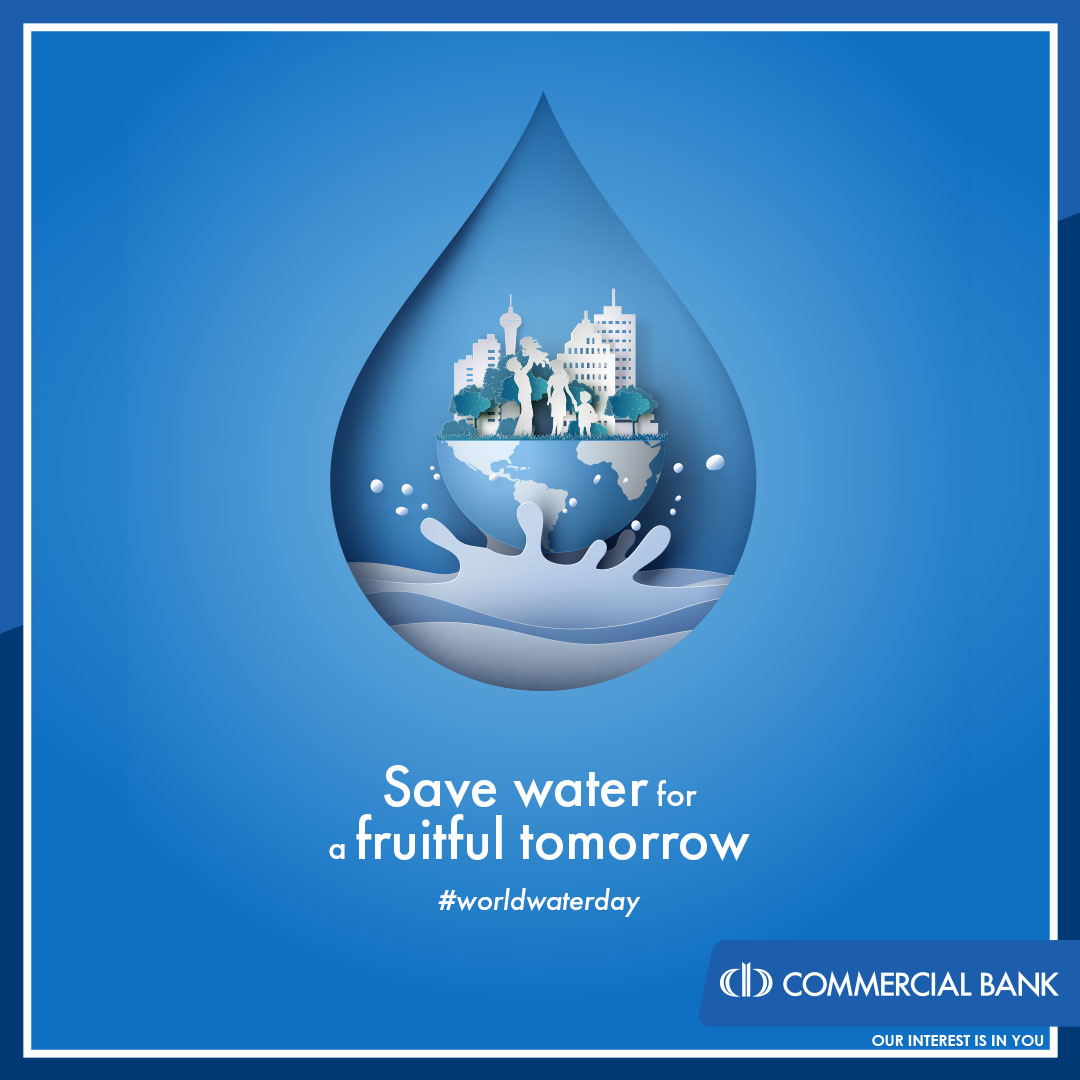 ComBank_LK's tweet photo. Water is the driving force of all nature and it's our responsibility to save it 💧
#ComBank #OurInterestIsInYou #March22 #WorldWaterDay https://t.co/ngQ4W5HI9x