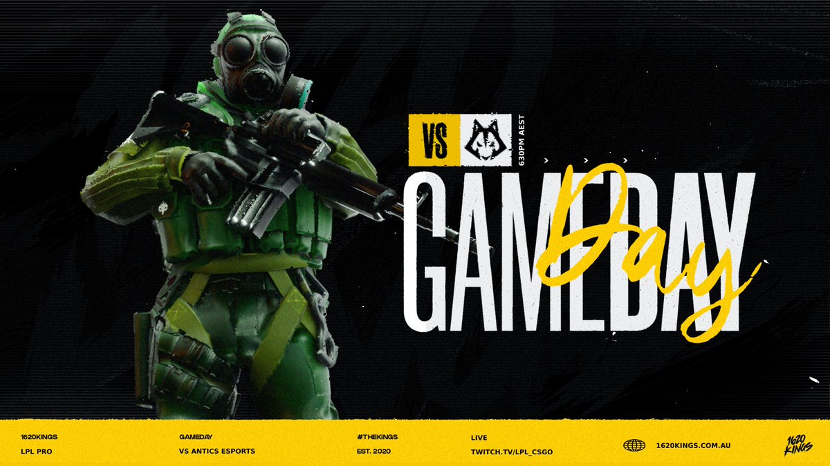 1620Kings's tweet photo. [#CSGOMATCH]

#THEKINGS are back in action tonight 👇

👑@Scr1ptCS
👑@nauh_AU
👑@cke_nz
👑@blikous
👑@forevint

🔴LIVE NOW

🎮 @LPL_CS Pro League, S10, BO3
🆚 @AnticESC 
📺 https://t.co/XenQ2Xso9i
🎙️  @Elfishguy @deepjimpact

#K16 | #K16CSGO | #LPLCSGO https://t.co/nUslaXfmrv