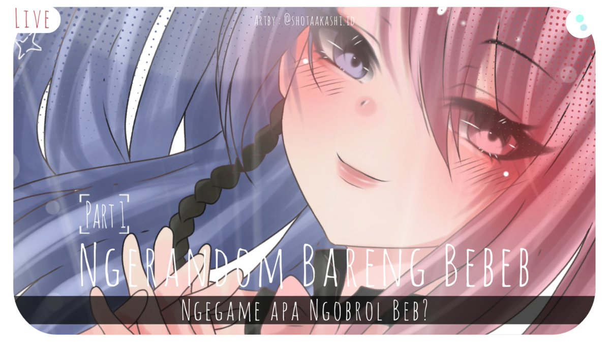 riku_aremiya's tweet photo. Ayok , ngerandom game atau apapun itu TvT
❄️Time : maybe jam 4:00p.m? ( GMT 8+ )
❄️Day: d-dayyyy
❄️Live : on my yg #bioup
❄️GAS NGERANDOM
❄️Waiting room : --
Credits✨
📌Thumbnail by : @/mikimii_00
🖌️Art By : @/ShotaAkashi.id
Dah bubay~✨ https://t.co/0G9w0ybcjV