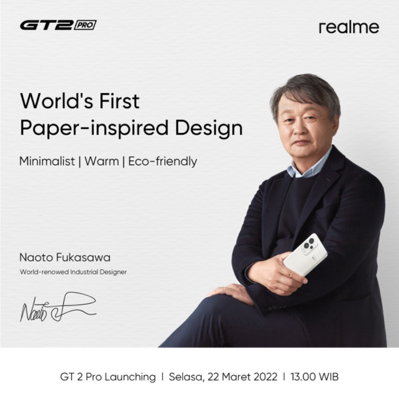 ipaa2122's tweet photo. Gak ragu lagi sih buat beli  #RilisrealmeGT2Pro udah desainnya unik, Hp dari kertas @realmeindonesia yg didesain sama sang master Naoto Fukasawa, ramah lingkungan lagi dan performanya bisa diadu soalnya pake Snapdragon 8 Gen 1 5G Processor👍 https://t.co/w4DIJyMNUI