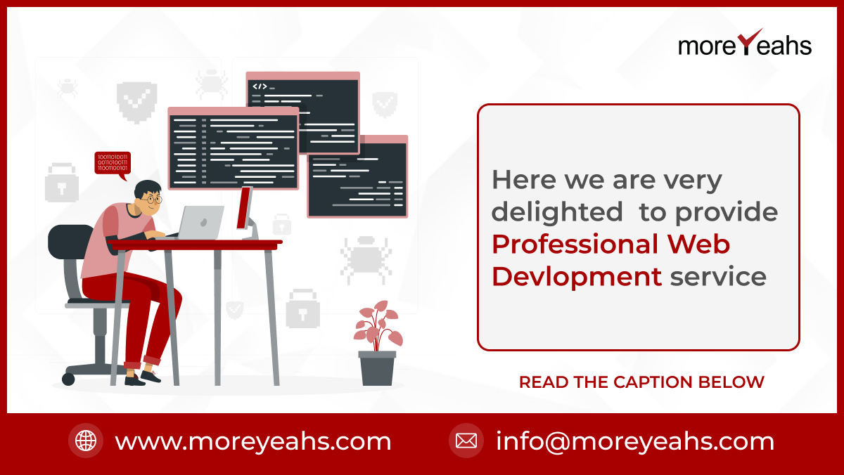 MoreyeahsInc's tweet photo. @MoreyeahsInc provides Professional 
Web Development services including-
👉.NET
👉React JS
👉WordPress
👉Angular
👉HTML
👉Node JS

Reach out to us now - https://t.co/3NJvJaPWzQ
➡➡Visit: https://t.co/sonfRX5UxY
.
#moreyeahs #Website #business #app #webdevelopment #programmers https://t.co/Z3zmHLFdSu