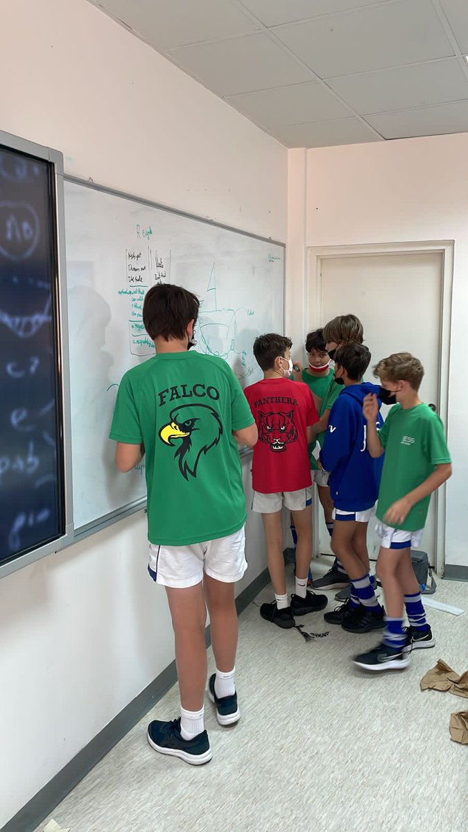 JESSYear7's tweet photo. Some planning and preparation time using the Design Thinking Model. We’re looking forward to seeing what ideas Year 7 have. @JESSDubai #JESSInnovation https://t.co/FDOFtzALA4