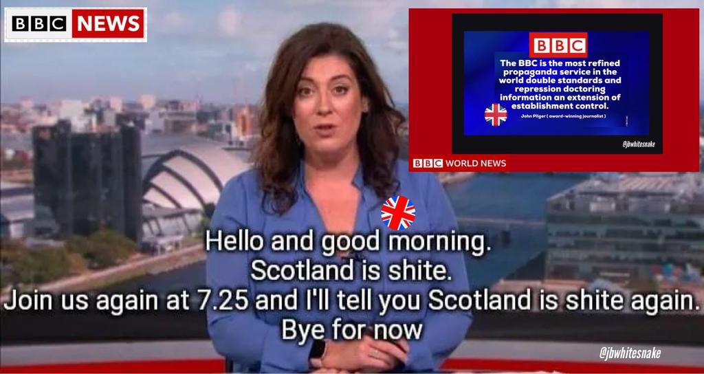 Jimbo4indy2's tweet photo. @BBCGaryR @ScottishEPA We’re running out of water now ? Get a grip ya absolute lunatic. #britter #nutter #bbcgms https://t.co/wgnF349lBv