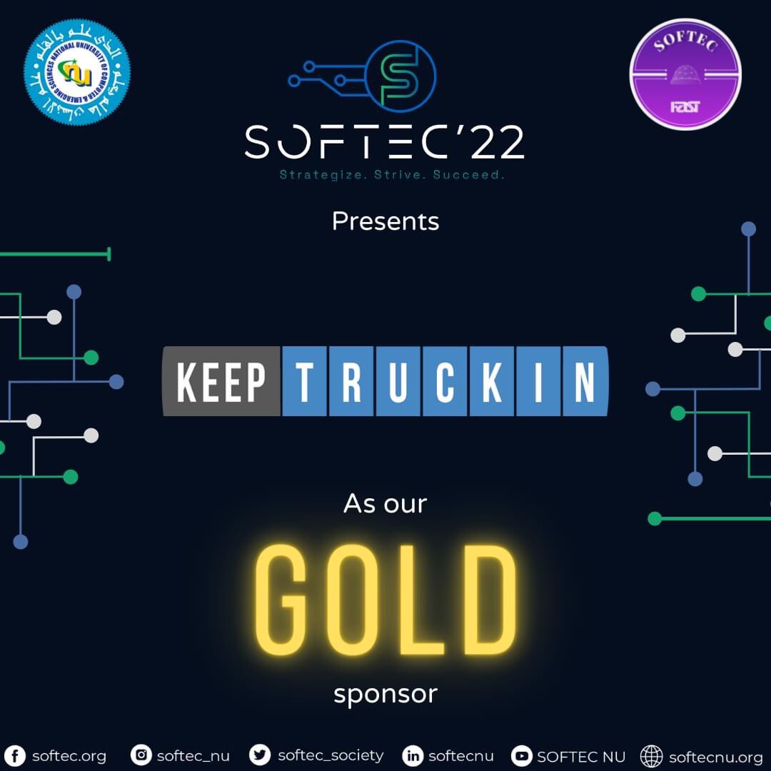 softecfast's tweet image. We are proud to announce @KeepTruckinInc as our gold sponsor for SOFTEC&apos;22.
KeepTruckin is a San Francisco-based company that serves more than one million drivers and over 100,000 businesses that power the physical economy by equipping them with the technology.

#softec2022