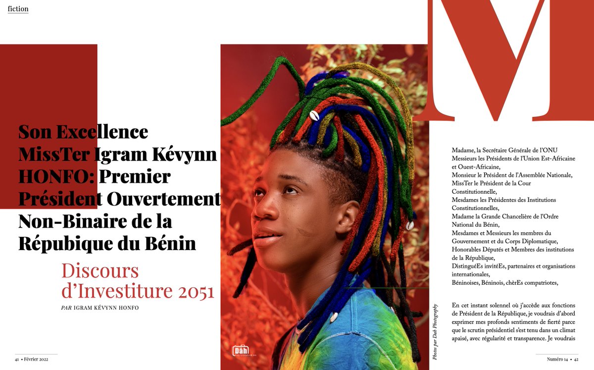 q_zine's tweet photo. Avez-vous consulté le dernier numéro de Q-zine? Non? Jetez un coup d'œil à notre magazine en ligne: https://t.co/rKc6MLrb16 
Petit bonus: un aperçu de ce que cela donnerait d’avoir unE chefFE d'État non binaire en Afrique: https://t.co/Y9PYxwwcKA 
#lgbtq #art #culture #africa https://t.co/XPsqWjbQFY
