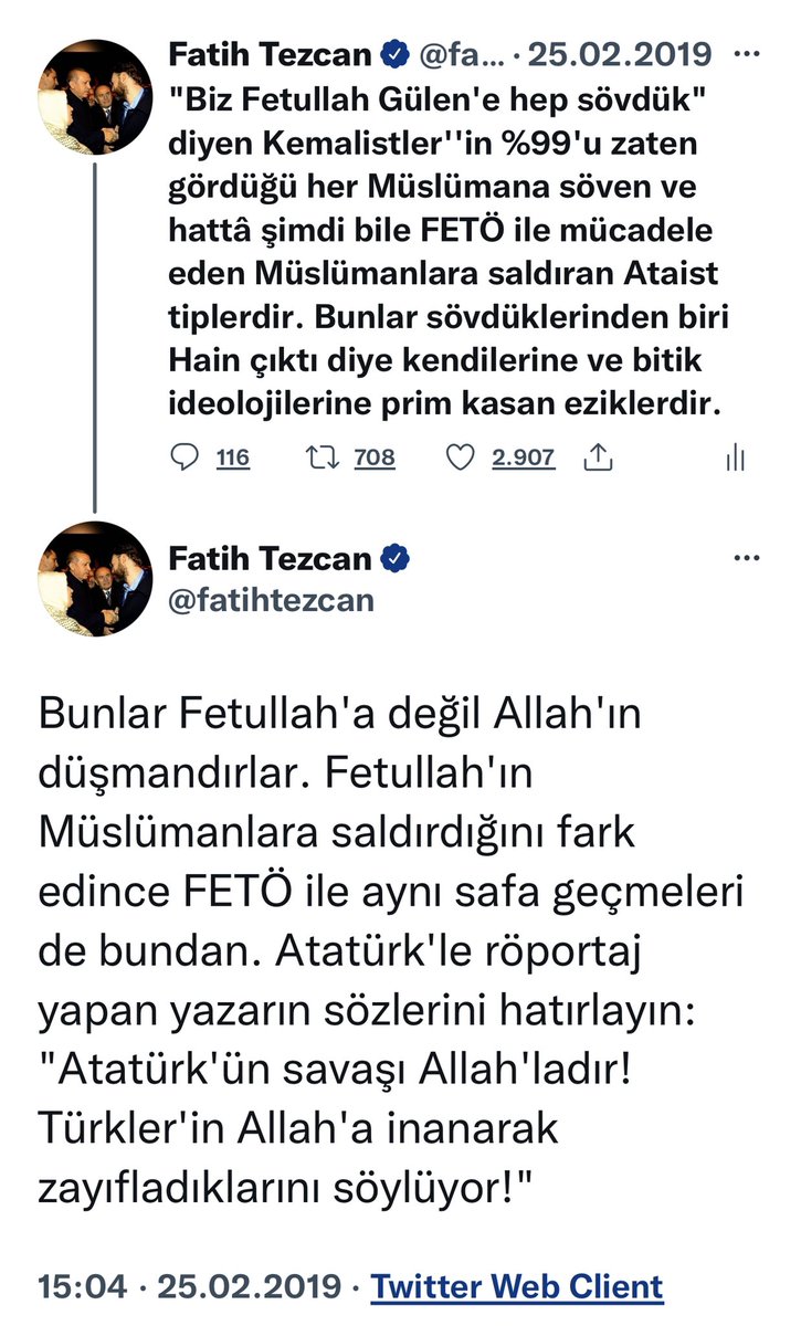 fatihtezcan's tweet photo. Arada 3 sene var… 300 sene de geçse dediğimiz herşey çıkar Allah’ın izniyle çünkü biz analiz algoritmamızı Kur’an’a ve Sünnet’e yaslamışız, bunların haberi yok… https://t.co/yCVOJuCpzL