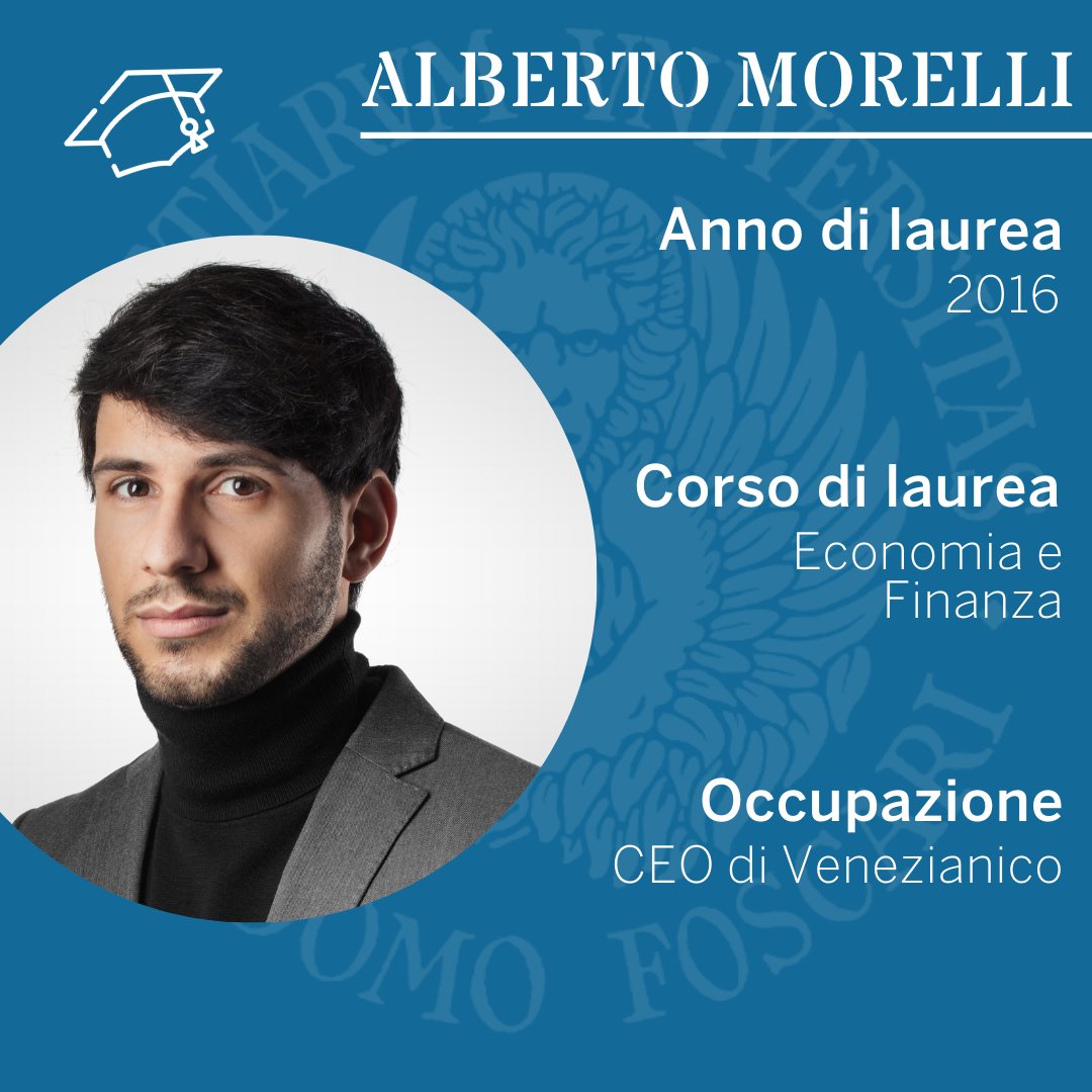 "Nello scegliere l’orologeria come settore d’attività, l’aver studiato a <a href="/CaFoscari/">Università Ca' Foscari Venezia</a> ha avuto un ruolo fondamentale. [...] ha certamente ampliato i miei orizzonti in senso internazionale."

Le parole di Alberto Morelli, cafoscarino CEO di <a href="/Venezianico/">Venezianico</a>: cafoscarialumni.it/storie/alberto…