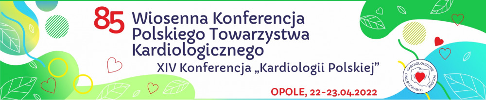 Szanowni Państwo, W dniach 22–23 kwietnia 2022 r. odbędzie się 85. Wiosenna Konferencja Polskiego Towarzystwa Kardiologicznego @PTKardio i XIV Konferencja 'Kardiologii Polskiej'. Serdecznie zapraszamy do udziału w wydarzeniu: stacjonarnie oraz online wiosennakp.ptkardio.pl.