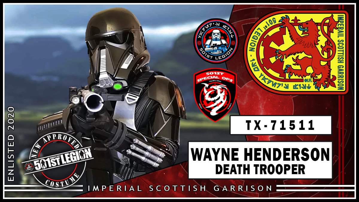 Swift. Silent. Relentless.

TX-71511 lives up to his detachments motto.

Look our for our newest Death Trooper at a con near you. 🖤

#starwars #star #wars #starwarsfans #starwarsmovies #deathtrooper #death #trooper #rogueone #troopertuesday #501st #501stlegion #BadGuysDoingGood