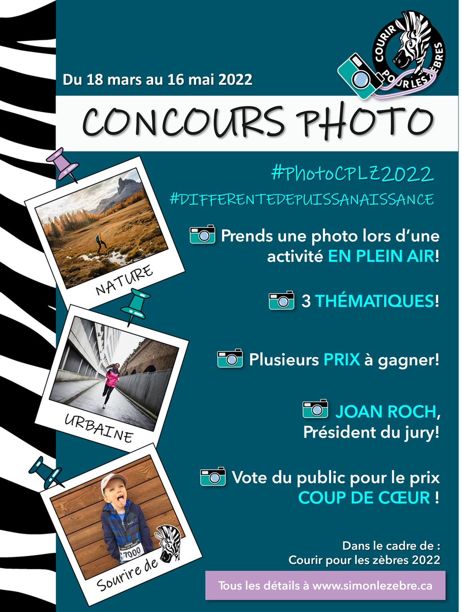 simonlezebre's tweet photo. 🚨🚨🚨Alerte concours 🚨🚨🚨 C'est avec une grande fierté qu'on lance le Concours photo de CPLZ2022 🧡🦓
Pour tous les détails et consulter les règlements, rendez-vous sur le https://t.co/v8ixuncggR https://t.co/Oq5PGap2bG