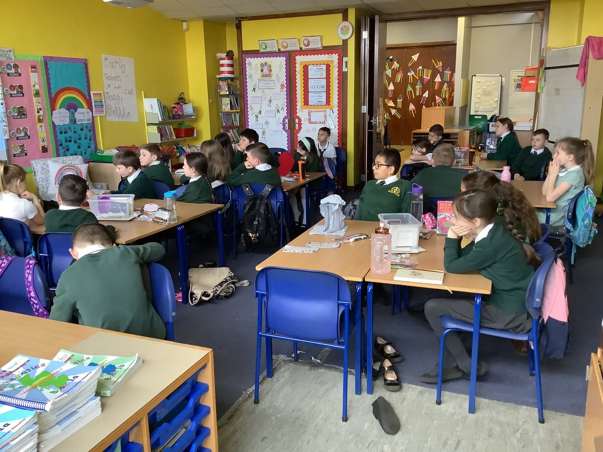 MissD_StP's tweet photo. We have been reading ‘How to Train your Dragon’ during storytime and today we are enjoying a super live lesson with the author @CressidaCowell. 🐉 We are also excited to find out about her new book! 🧙♀️🧙♂️ #p4times #howtotrainyourdragon @scottishbktrust #dragonfun #readingforfun https://t.co/Qkff2fSc2j
