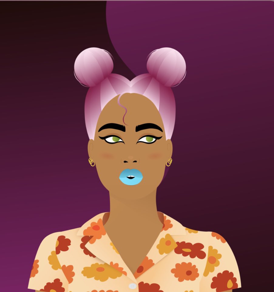 MetaJeaux's tweet photo. @moonpay @worldofwomennft I fell in LOVE with the pink lollipop buns in case you can’t tell 💗😭 I dyed my hair pink the day I got promoted as a gentle reminder to to make sure that the kid in me is still staying true to herself. I LOVE seeing a WoW that embodies who I am at heart 🤸🏽‍♀️💗 https://t.co/QiKnLslLVR