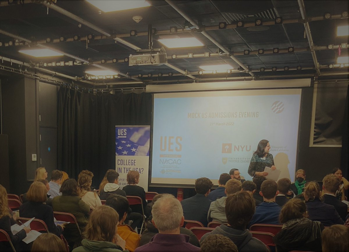 ueseducation's tweet image. Our mock admissions event yesterday evening was a great success, thanks to our host @WetherbySenior and presenters from @EndicottCollege, @nyuniversity, @NotreDame, and @USC! It was amazing to see everyone in person again, and we all learned a lot!