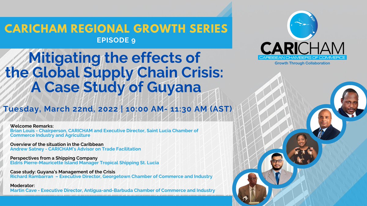 Happening today! Register here: us06web.zoom.us/meeting/regist…
#GlobalSupplyChainCrisis #Caribbean #logistics #CARICHAM