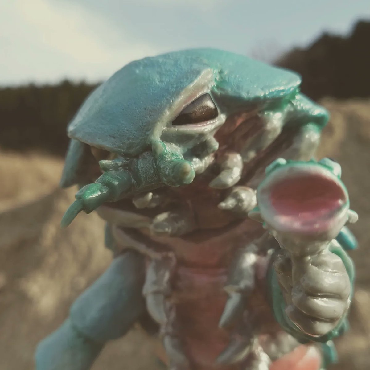 ヤモマークさんのダイオウグソクムシ男。 心底惚れてるぜ、って感じ