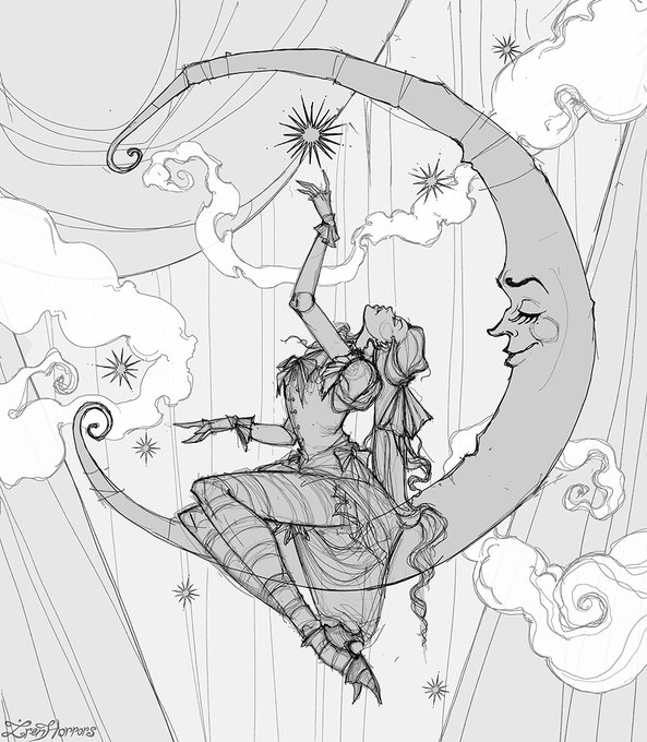 Keep doing random sketches, but I can't focus on anything and finish it 