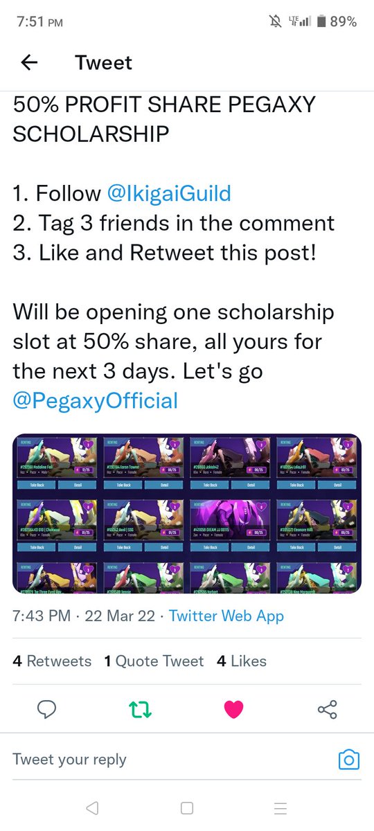 JELAI72391538's tweet photo. @IkigaiGuild @PegaxyOfficial @Jonabel35133951 
@delfino_junmar 
@Jeremy08796998 https://t.co/WsFEoySz0x