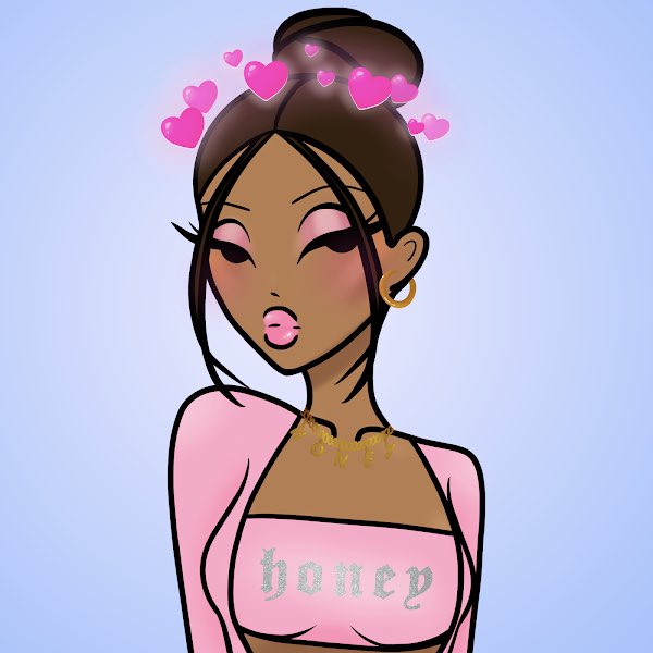 Minted my first <a href="/HoneyzNft/">Honeyz</a> and she’s so cute! Was hoping for more of a goth vibe. Anyone down to trade 👀