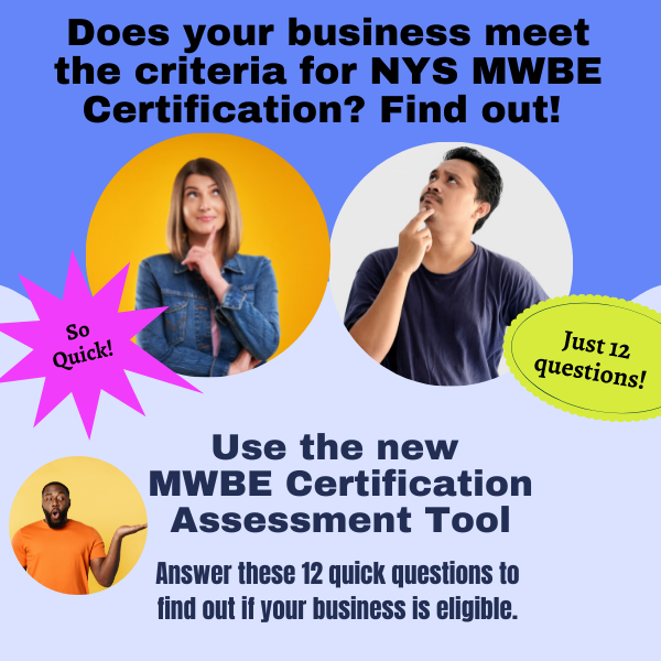 CommunityLoans's tweet photo. Is your business MWBE certified? Take this quick self-assessment to see if you are eligible for certification - It's quick and easy, and it will tell you if you meet criteria necessary to move forward with an application! https://t.co/UGqwV6Pmfz https://t.co/RSzoDsIu0g