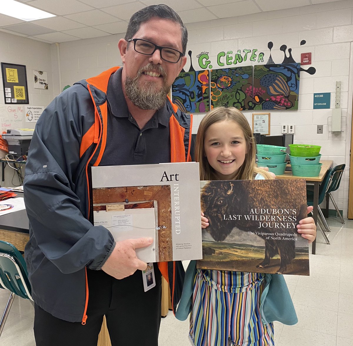 You know the arts are an important part of their life when they come back from Spring-brake with books from the museum!!!  Thank you <a href="/nmduches/">Nicole Duchesneau</a> for instilling love for the arts!!! Thank you for the books too!! 😊