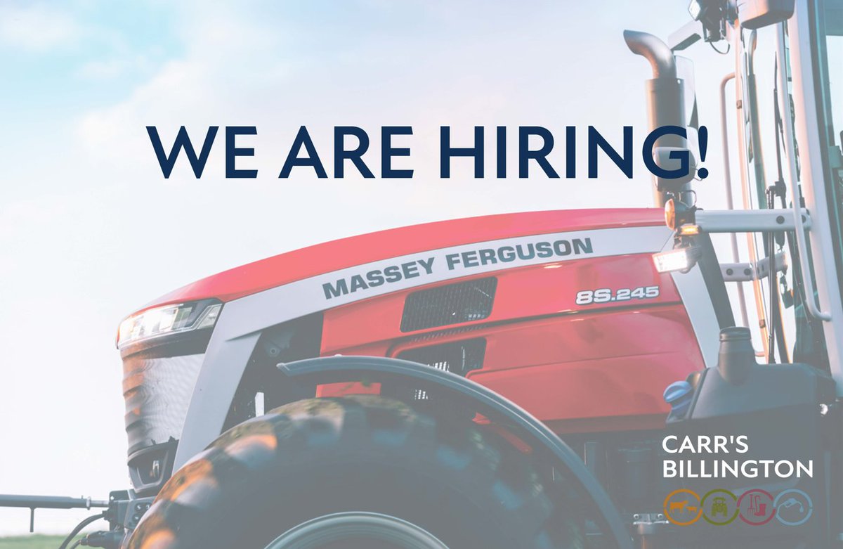 tractoremporium's tweet photo. 📣WE'RE HIRING📣

Are you looking for an exciting new opportunity?✨

We have an opening to join the Carrs Billington Team at our Annan branch as a Technician!⚙️🔧

To find out more info &amp; how to apply, here: https://t.co/R01iKp76HU

#CarrsBillingtonAgriculture #JobOpportunity https://t.co/PfwIBGYl41