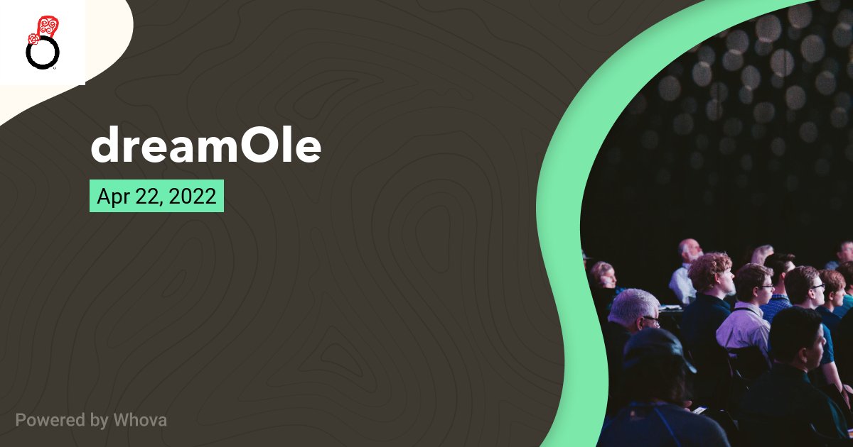 🎫 🎟 Get your tickets 🎫 🎟 for #dreamOle2022 

Don't wait until the last minute if  you don't want to get a sold out message 😊 

dreamole.es/#tile_registra… -via Whova Event App